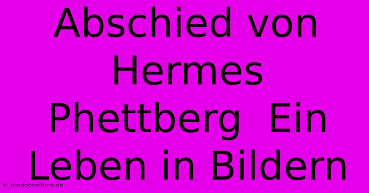 Abschied Von Hermes Phettberg  Ein Leben In Bildern