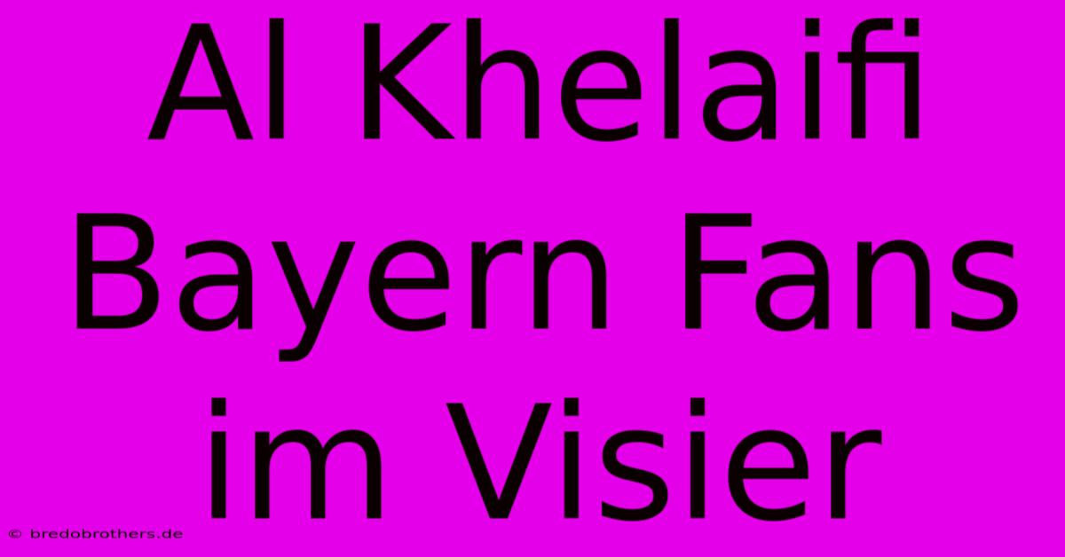 Al Khelaifi Bayern Fans Im Visier