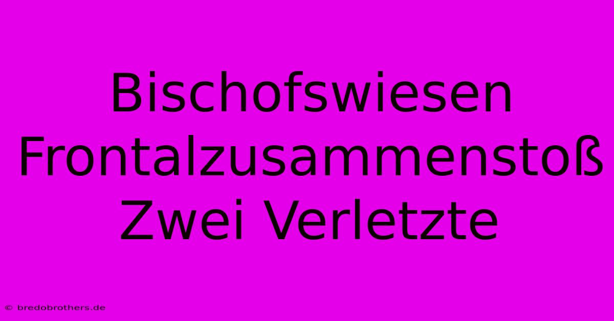 Bischofswiesen Frontalzusammenstoß Zwei Verletzte