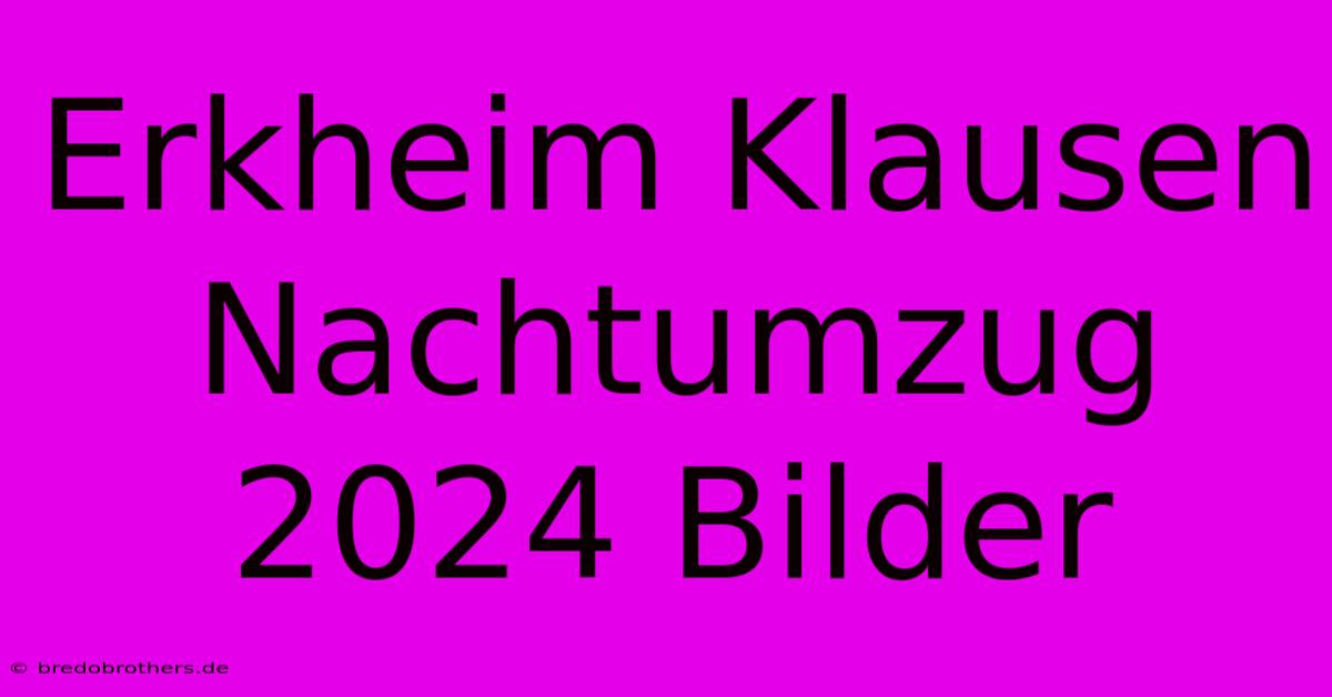 Erkheim Klausen Nachtumzug 2024 Bilder