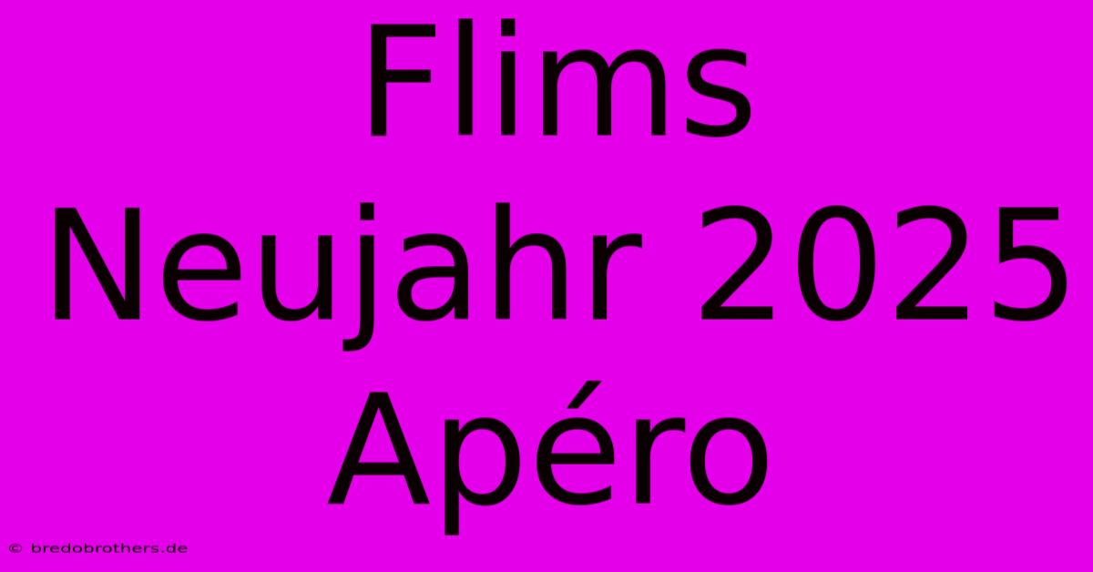 Flims Neujahr 2025 Apéro