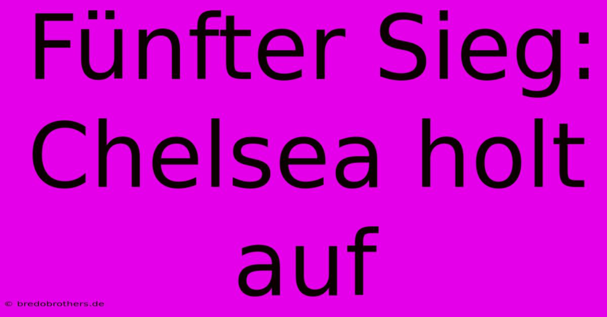 Fünfter Sieg: Chelsea Holt Auf