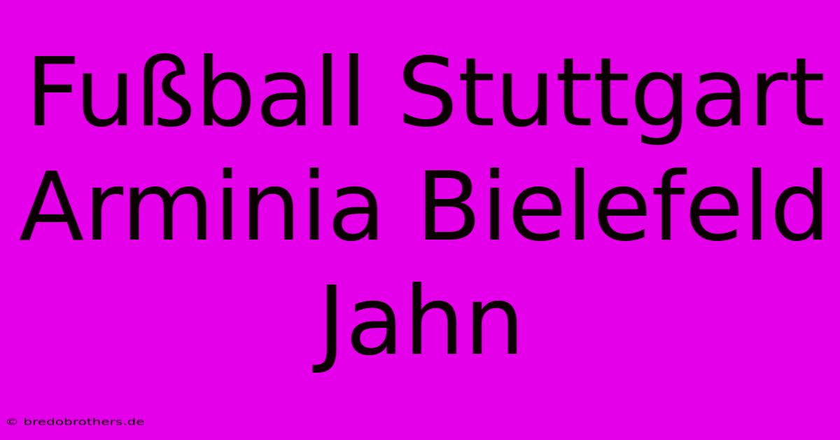 Fußball Stuttgart Arminia Bielefeld Jahn