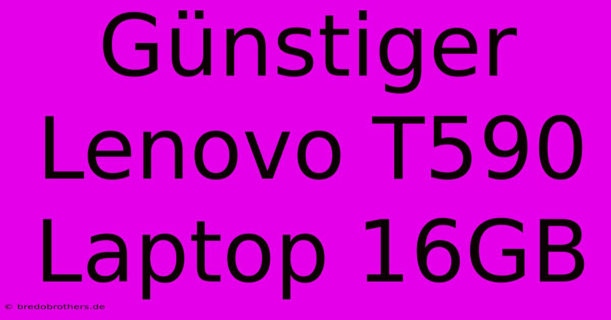 Günstiger Lenovo T590 Laptop 16GB