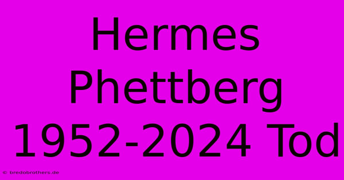 Hermes Phettberg 1952-2024 Tod