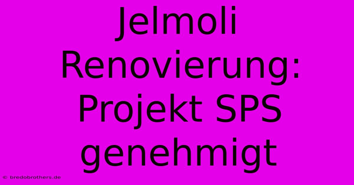 Jelmoli Renovierung: Projekt SPS Genehmigt