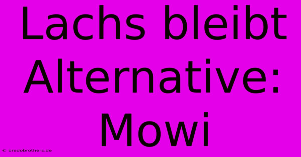 Lachs Bleibt Alternative: Mowi