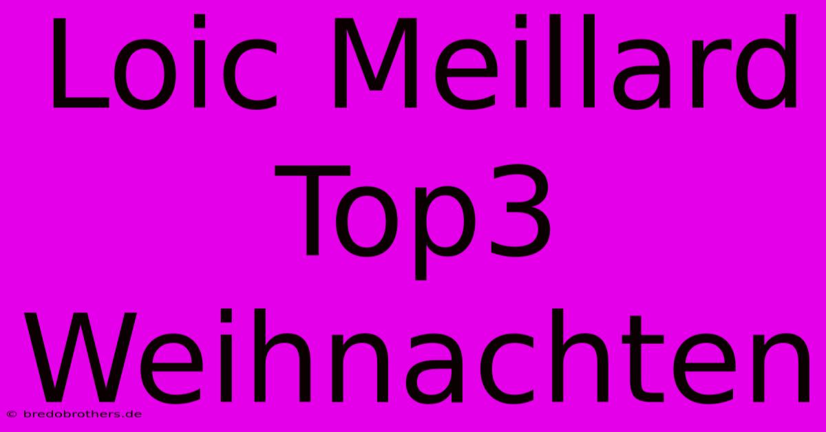 Loic Meillard Top3 Weihnachten