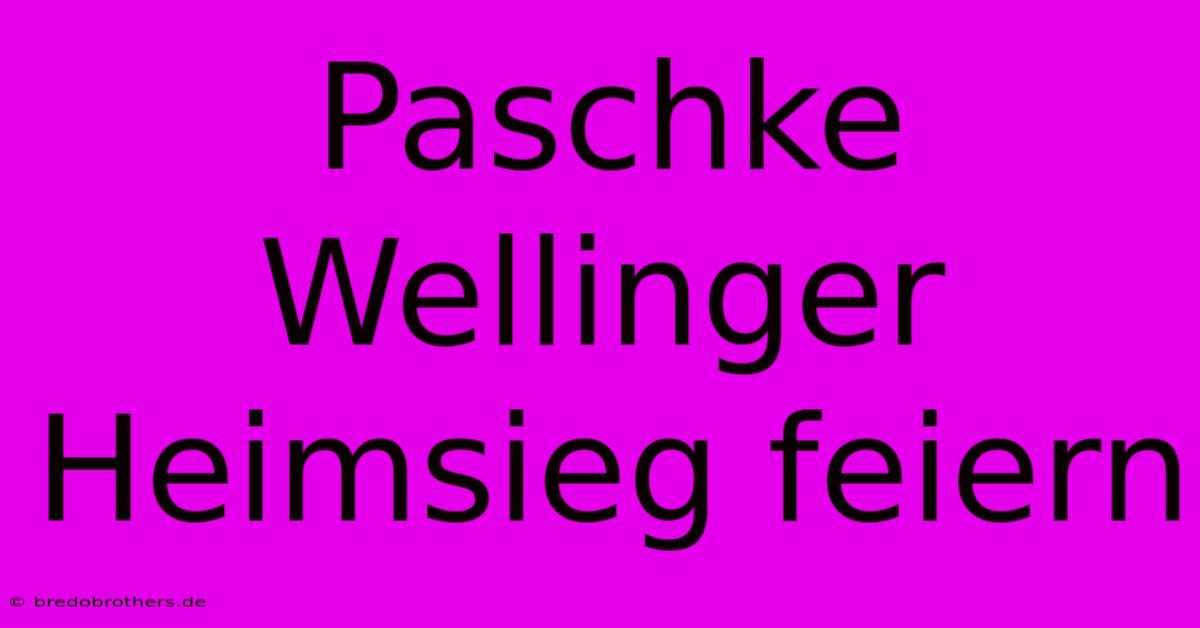 Paschke Wellinger Heimsieg Feiern