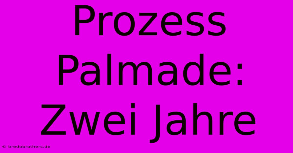 Prozess Palmade: Zwei Jahre