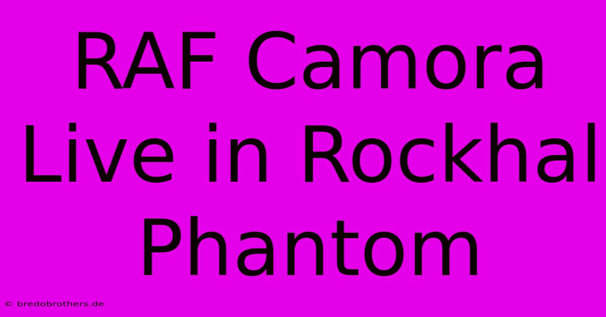 RAF Camora Live In Rockhal Phantom