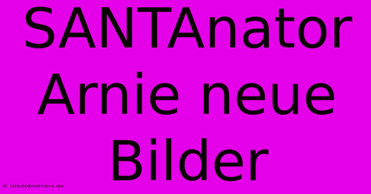 SANTAnator Arnie Neue Bilder