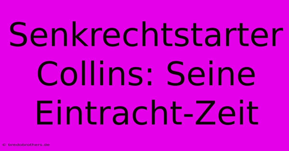 Senkrechtstarter Collins: Seine Eintracht-Zeit