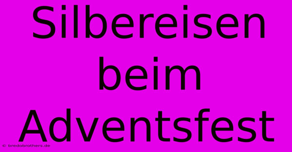 Silbereisen Beim Adventsfest