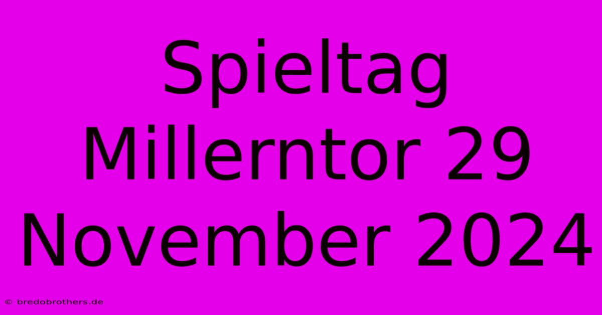 Spieltag Millerntor 29 November 2024