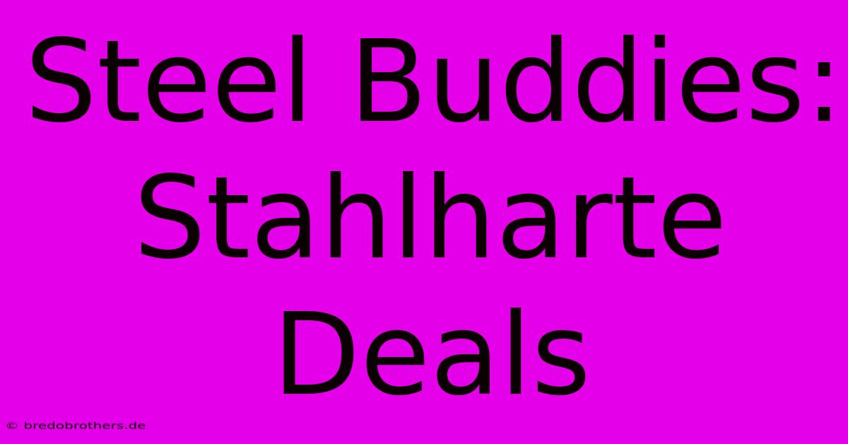 Steel Buddies: Stahlharte Deals