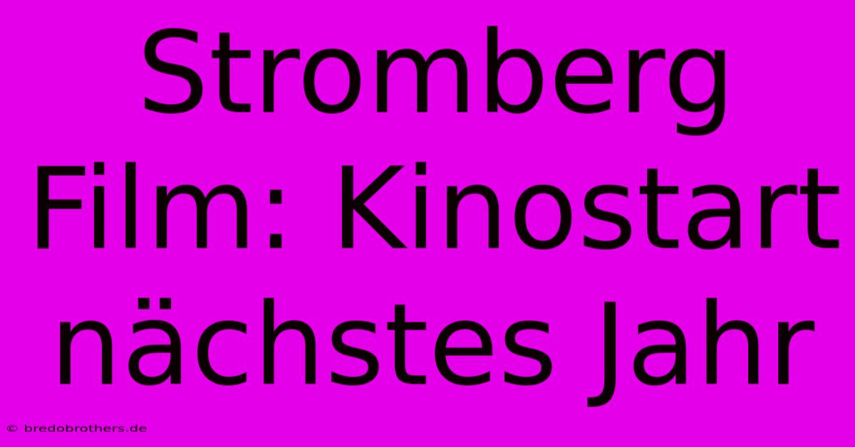 Stromberg Film: Kinostart Nächstes Jahr