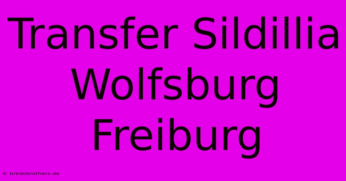 Transfer Sildillia Wolfsburg Freiburg