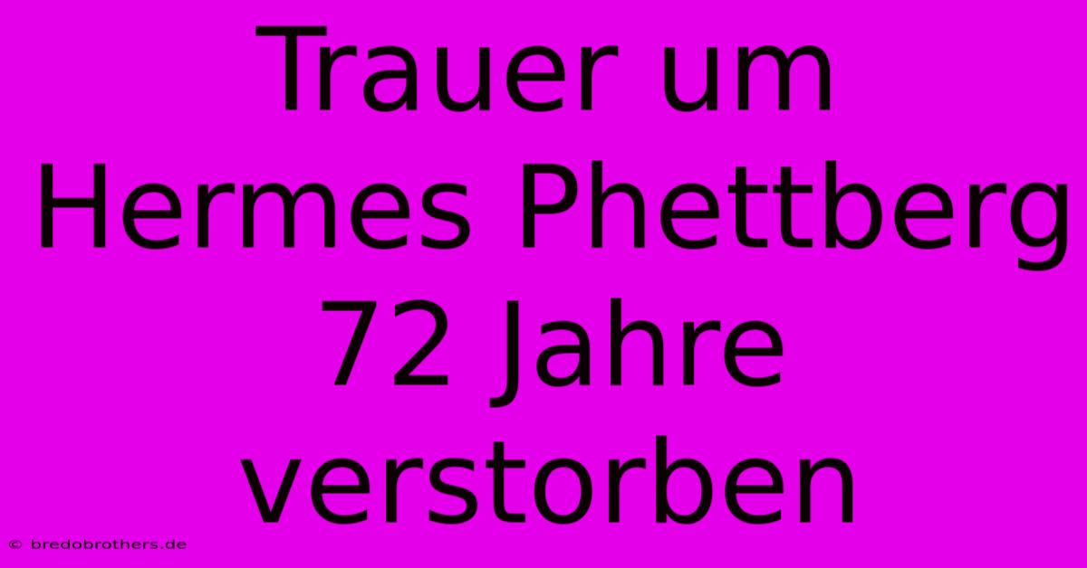 Trauer Um Hermes Phettberg 72 Jahre Verstorben