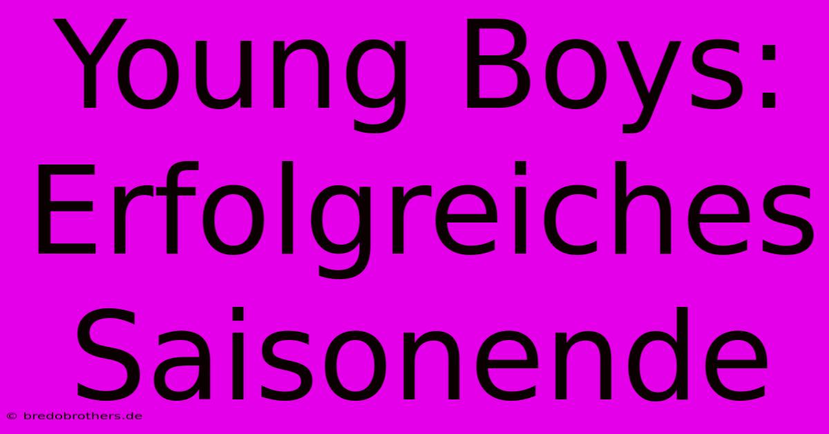 Young Boys: Erfolgreiches Saisonende